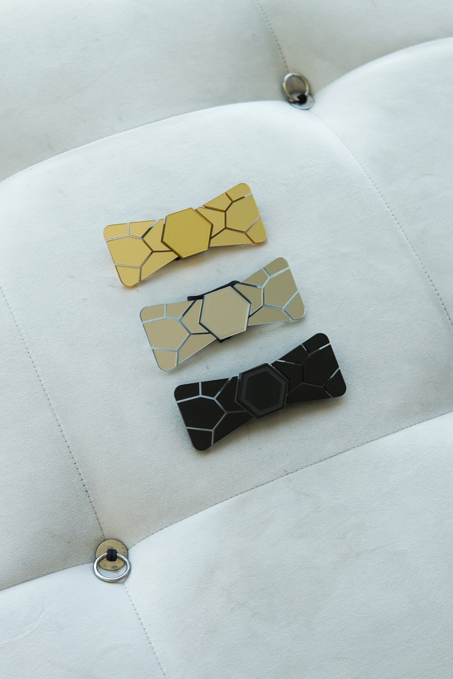 Aura Bow Tie - Silver