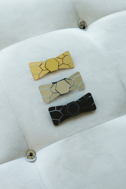 Aura Bow Tie - Silver