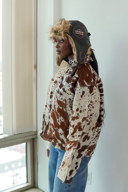 Wavy Cowhide Jacket