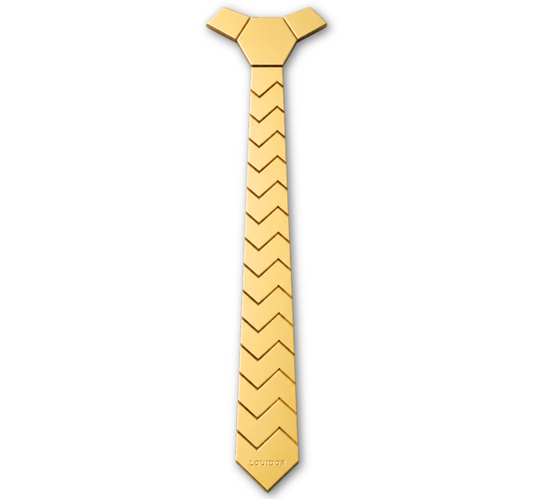 Aura Tie - Gold Bolt