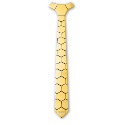 Aura Tie - Gold Prism