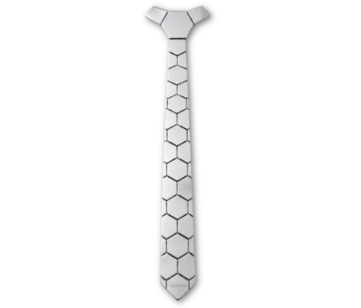 Aura Tie - Silver Prism