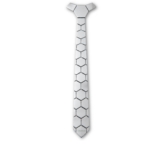 Aura Tie - Silver Prism