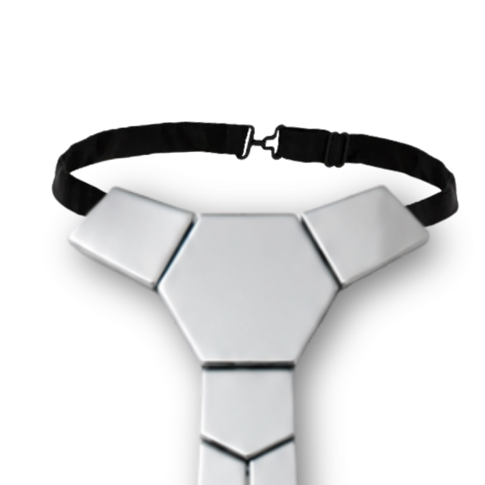Aura Tie - Silver Prism