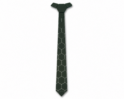 Aura Tie Black — mirror-finish acrylic tie by Louidor